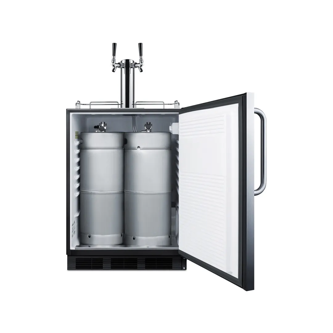 Summit SBC54OSBIADA 24" 1 Tower Kegerator Dispenser, 5.5 cu. ft.