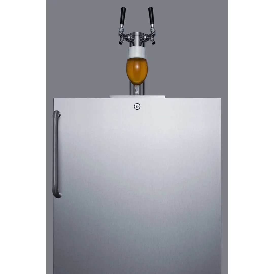 Summit SBC54OSBIADA 24" 1 Tower Kegerator Dispenser, 5.5 cu. ft.
