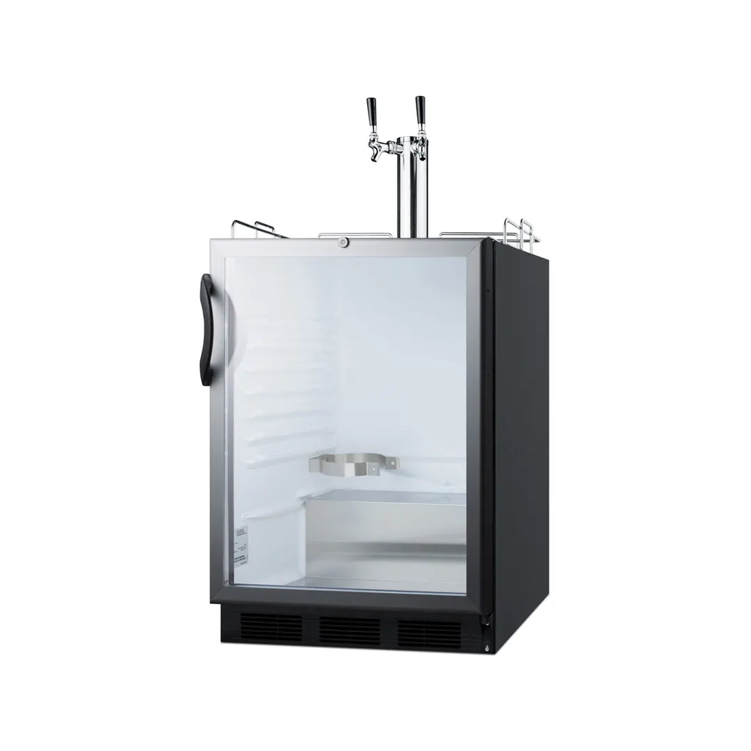 Summit SBC56GBIADA 24" 1 Tower Draft Beer Cooler Dispenser, 5.5 cu. ft.
