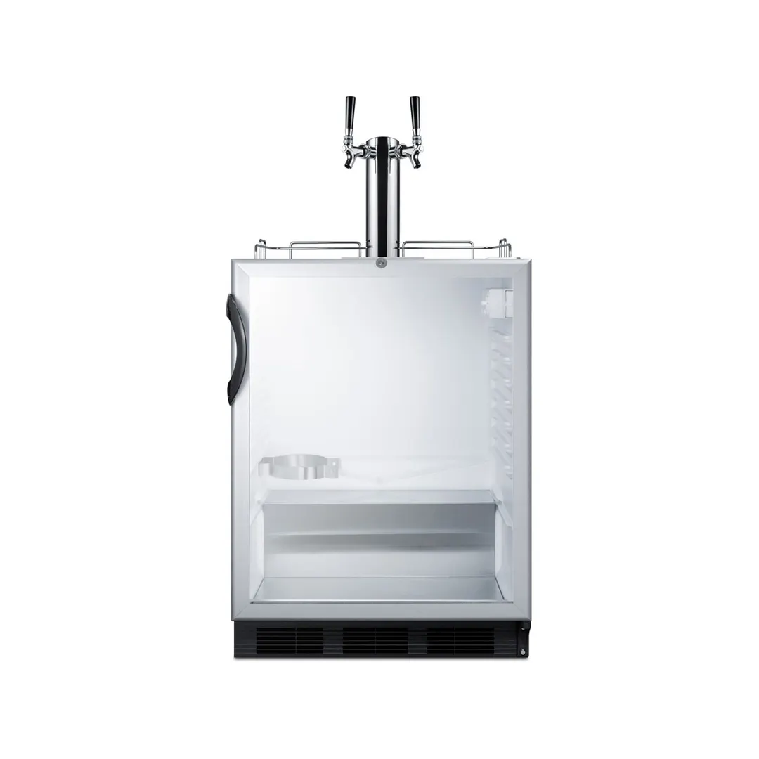 Summit SBC56GBIADA 24" 1 Tower Draft Beer Cooler Dispenser, 5.5 cu. ft.