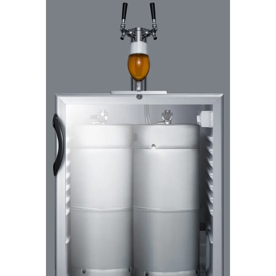 Summit SBC56GBIADA 24" 1 Tower Draft Beer Cooler Dispenser, 5.5 cu. ft.