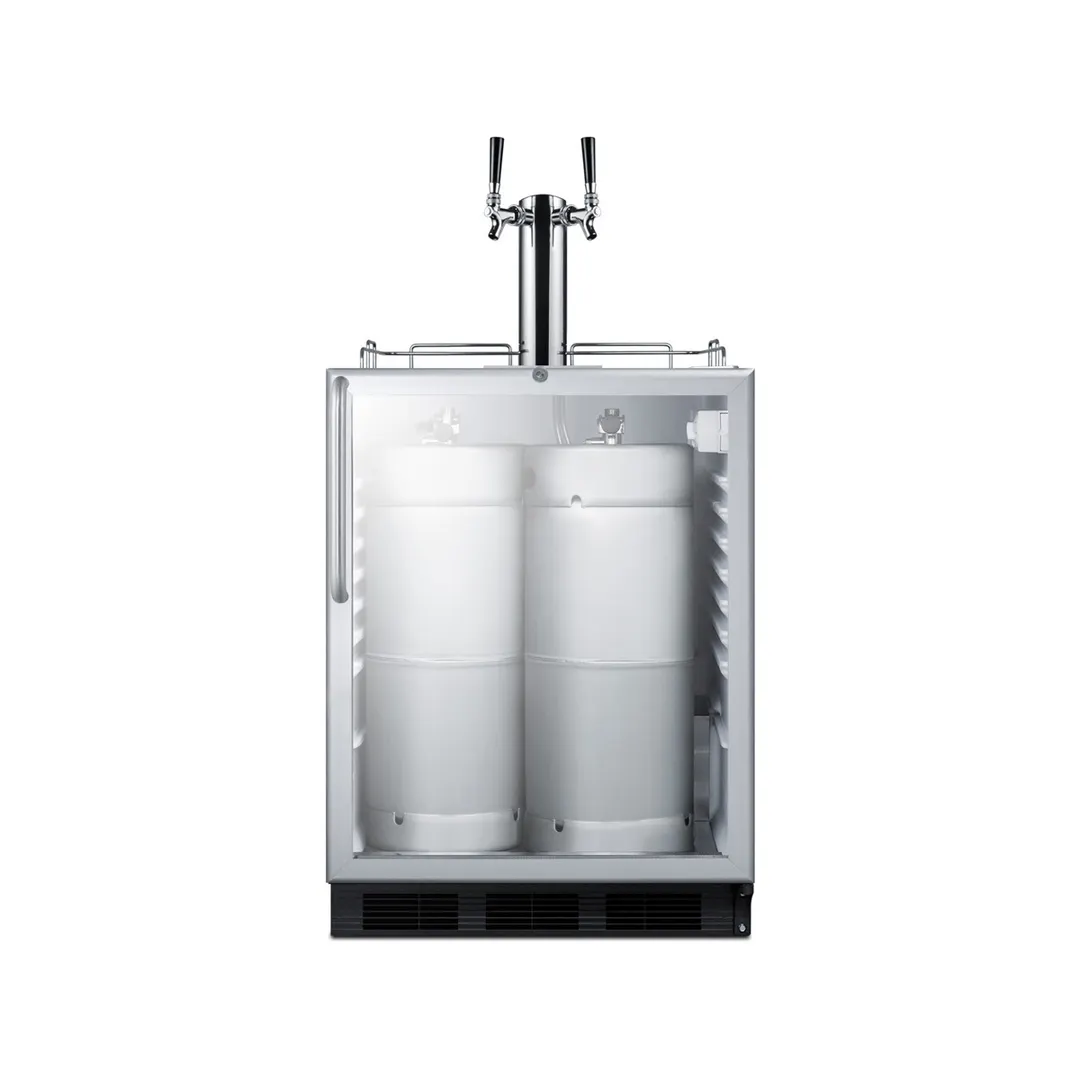 Summit SBC56GBICSSADA 24" 1 Tower Draft Beer Cooler Dispenser, 5.5 cu. ft.