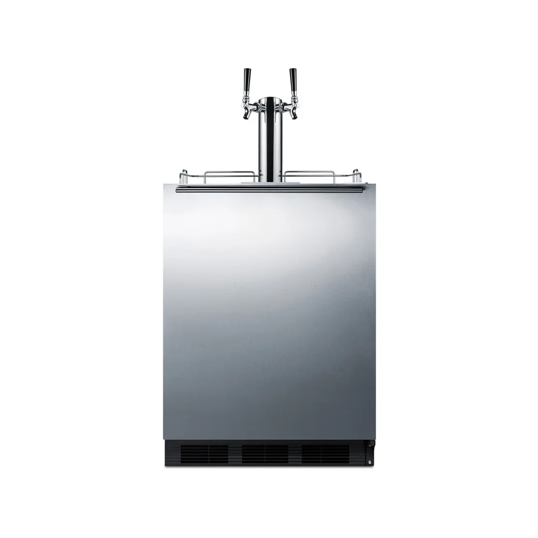 Summit SBC58BLBIADA 24" 1 Tower Draft Beer Cooler Dispenser, 5.5 cu. ft.
