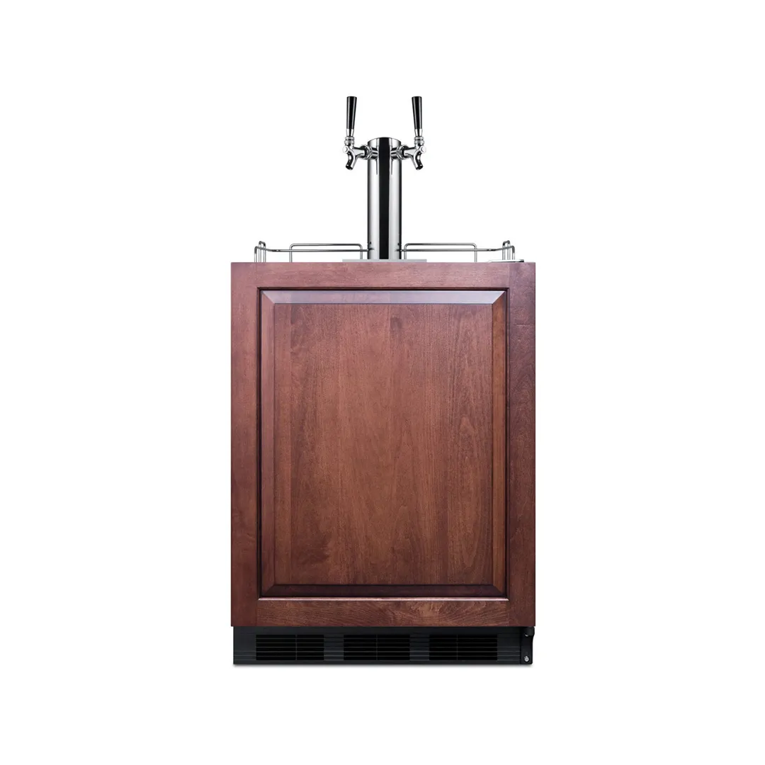 Summit SBC58BLBIADAIF 24" 1 Tower Draft Beer Cooler Dispenser, 5.5 cu. ft.