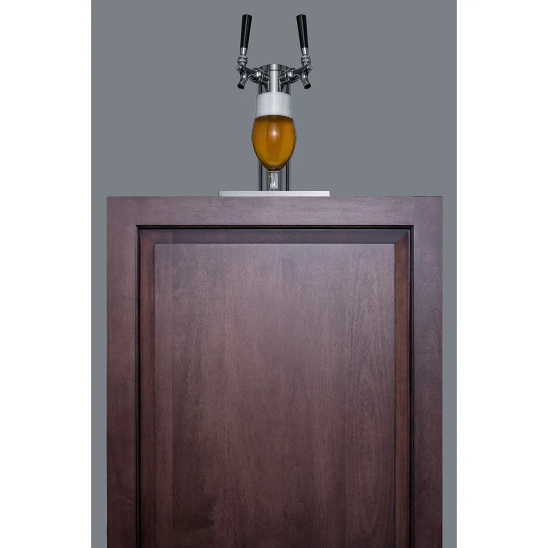 Summit SBC58BLBIADAIF 24" 1 Tower Draft Beer Cooler Dispenser, 5.5 cu. ft.