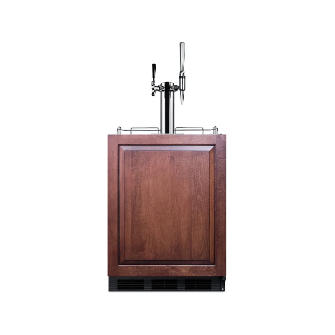Summit SBC58BLBIADAIFCMTWIN 24" Combo Nitro/Cold Brew Coffee Dispenser, 5.5 cu. ft. 115V