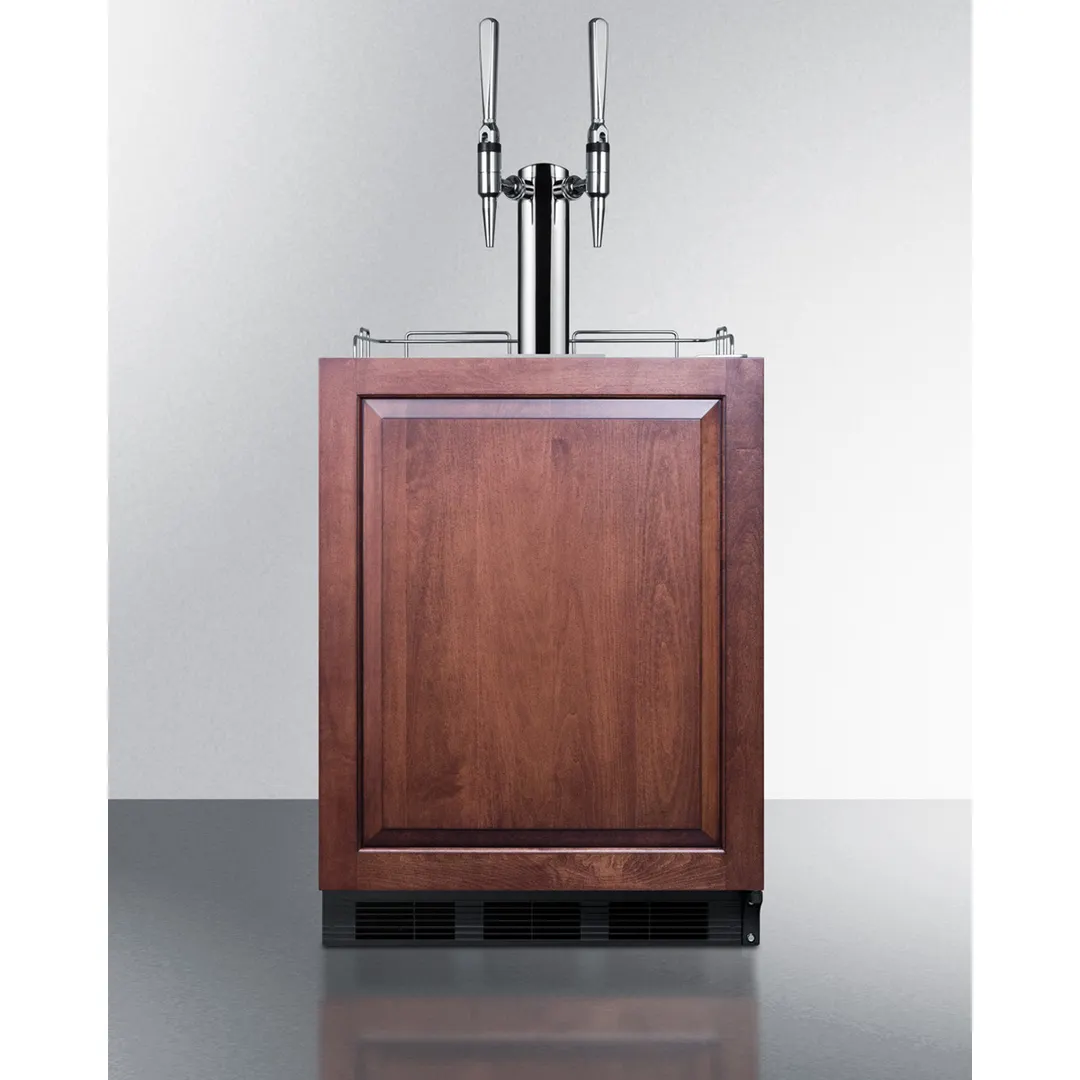 Summit SBC58BLBIADAIFNCFTWIN 24" Nitro Cold Brew Coffee Dispenser, ADA / 5.5 cu. ft. - 115V