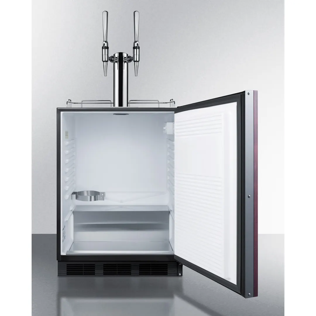 Summit SBC58BLBIADAIFNCFTWIN 24" Nitro Cold Brew Coffee Dispenser, ADA / 5.5 cu. ft. - 115V