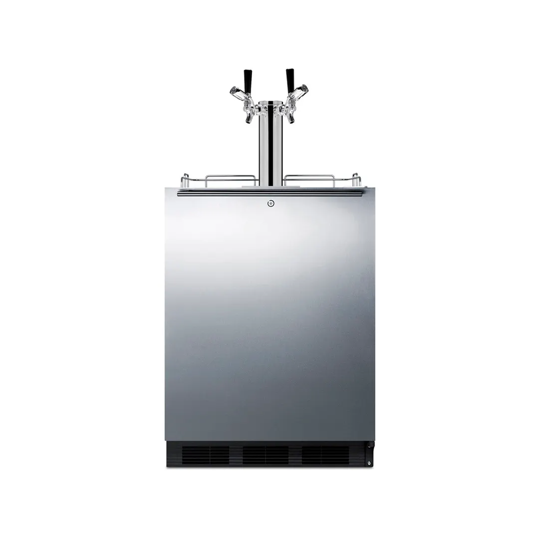 Summit SBC58BLBIADALOCK 1 Tower Kegerator Dispenser, 5.5 cu. ft.