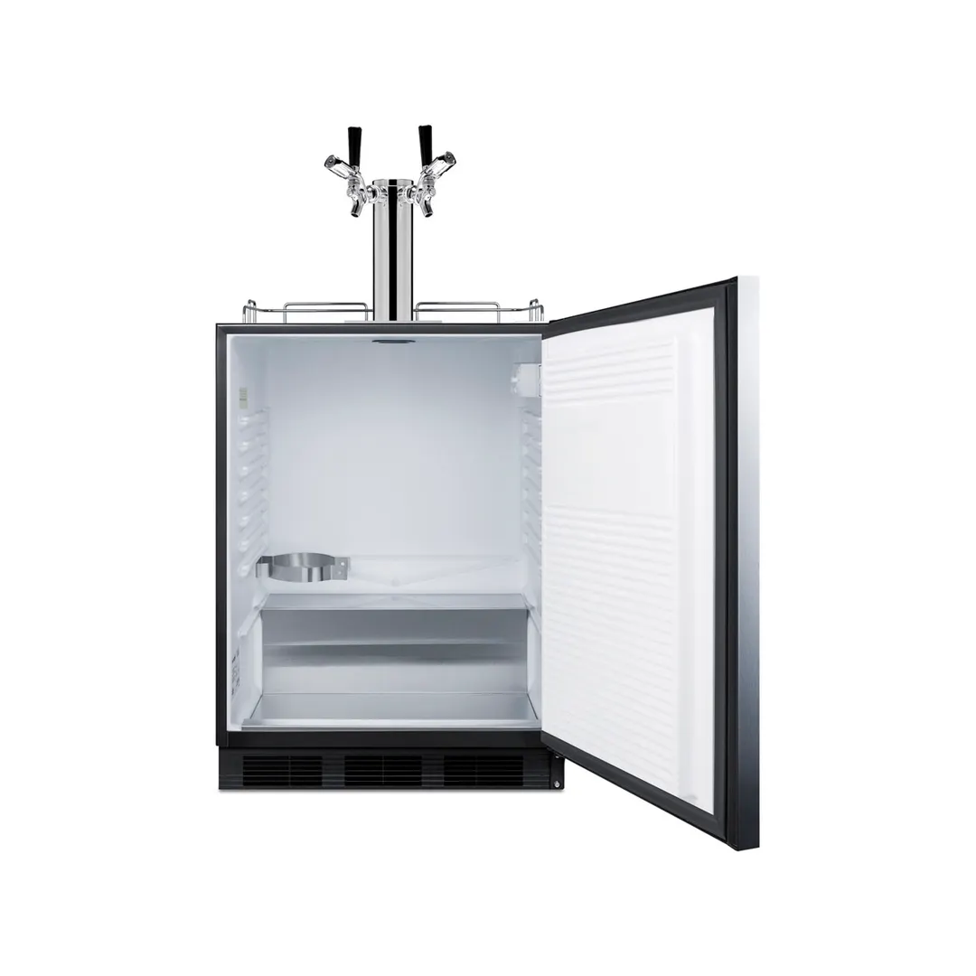 Summit SBC58BLBIADALOCK 1 Tower Kegerator Dispenser, 5.5 cu. ft.