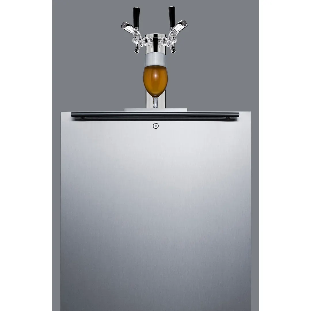 Summit SBC58BLBIADALOCK 1 Tower Kegerator Dispenser, 5.5 cu. ft.