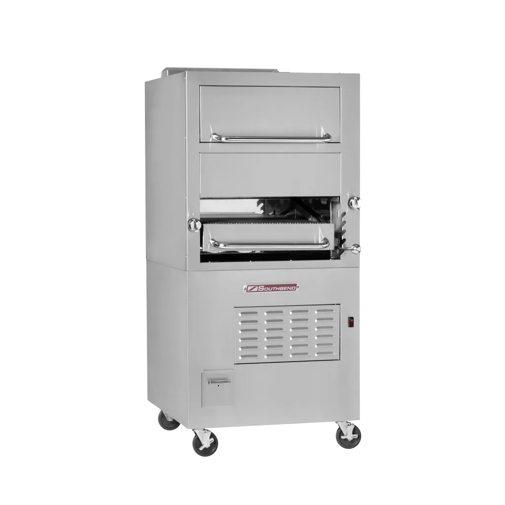 Southbend E-171 Electric Broiler with Warming Oven, 34", Upright, Single Deck