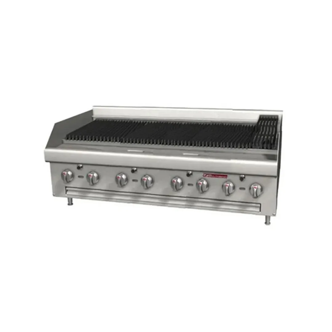 Southbend HDCL-48 48" Countertop Gas Lava Rock Charbroiler w/ (8) Burners, 160.000 BTU