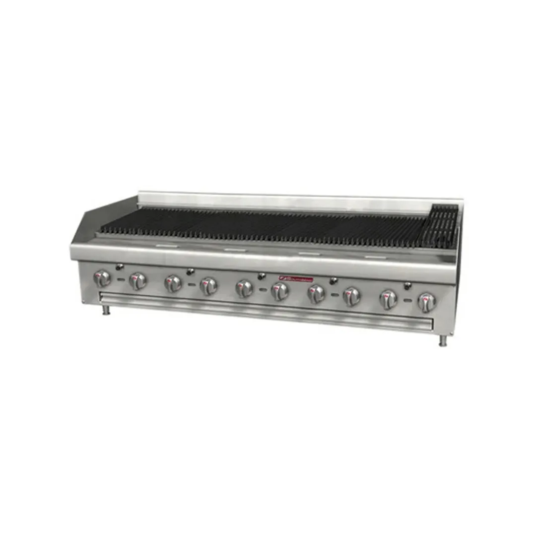 Southbend HDCL-60 60" Countertop Gas Lava Rock Charbroiler w/ (10) Burners, 200.000 BTU