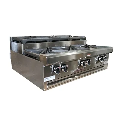 Southbend HDO-36SU 36" Countertop Step-Up Gas Hotplate with (6) Burners, Manual Controls, 198.000 BTU