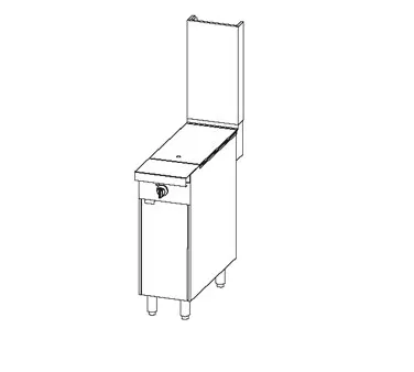 Southbend P12C-H 12" Gas Heavy Duty Range w/ (1) Hot Top, (1) Cabinet Base, 32.000 BTU