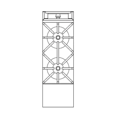 Southbend P12N-B 12" Gas Heavy Duty Range w/ (2) Open Burners, Modular Base, 70.000 BTU