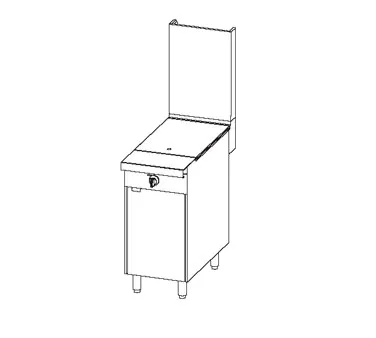 Southbend P16C-H Gas 16"-17" Heavy Duty Range w/ (1) Hot Top, (1) Cabinet Base, 40.000 BTU