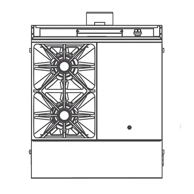 Southbend P32N-XH 32" Gas Heavy Duty Range w/ (2) Open Burners, (1) Hot Top, Modular Base, 130.000 BTU