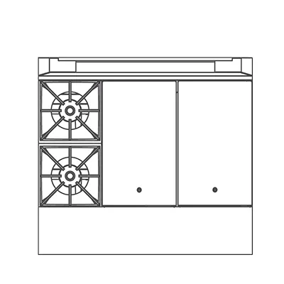 Southbend P36N-BHH 36" Gas Heavy Duty Range w/ (2) Open Burners, (2) Hot Top, Modular Base, 134.000 BTU