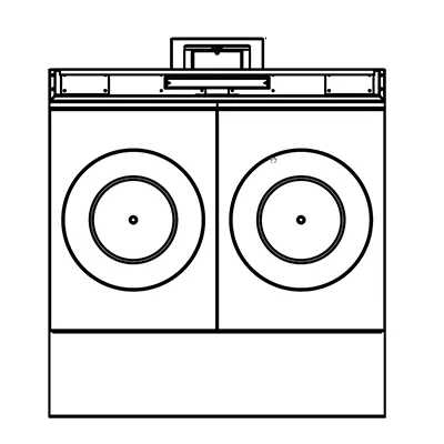 Southbend P36N-FF 36" Gas Heavy Duty Range w/ (2) French Hot Tops, Modular Base, 70.000 BTU