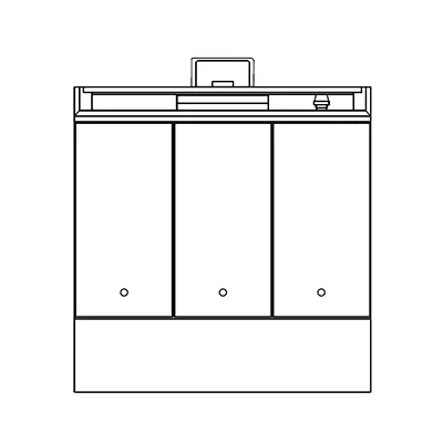 Southbend P36N-HHH 36" Gas Heavy Duty Range w/ (3) Hot Tops, Modular Base, 96.000 BTU