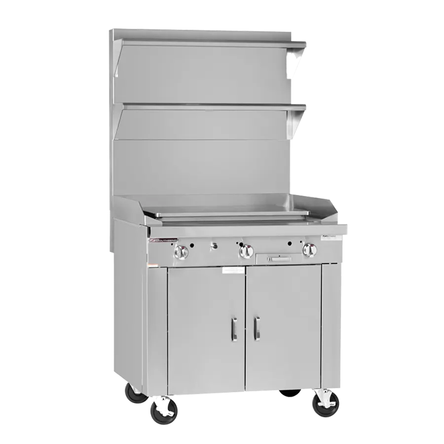 Southbend P48A-PPPP 48" Gas Heavy Duty Range w/ (1) Full Plancha Griddle, (1) Convection Oven, (1) Cabinet Base