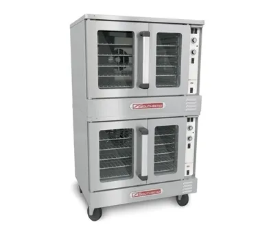 Southbend PCG140S/SD Double Deck Full Size Gas Convection Oven, Standard Depth, 140.000 BTU