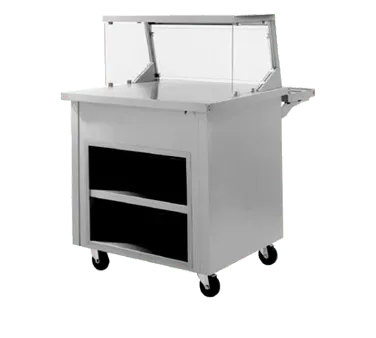 Delfield SC-28 28" Shelleyglas® Solid Top Serving Counter, Enclosed Base w/ Storage