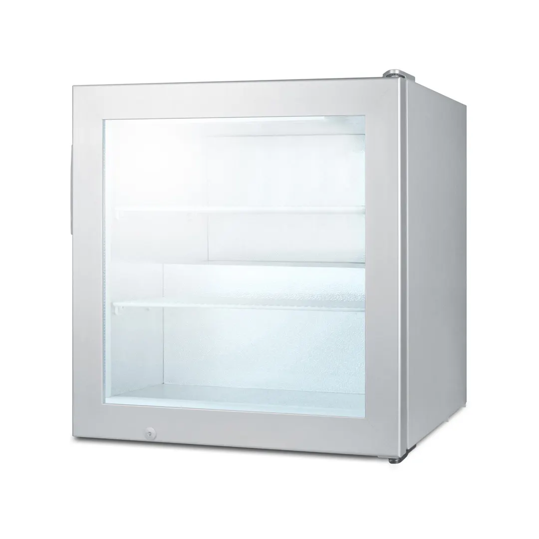 Summit SCFU386 - 24" Countertop Freezer, 2.0 cu ft, Gray Finish, Compressor, Front Lock, 115V
