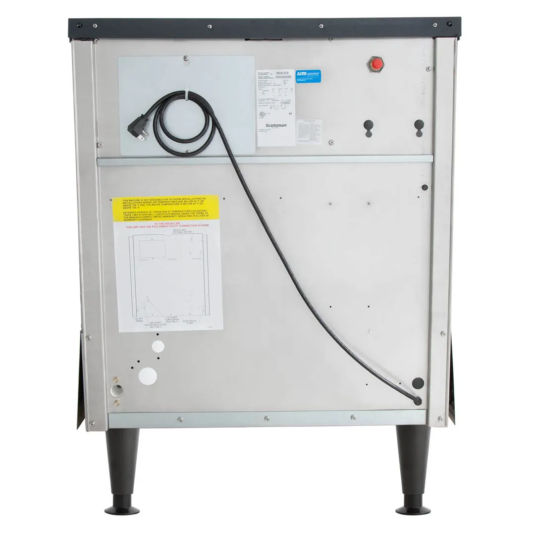 Scotsman CU3030SW-1 30" Water Cooled Half Cube 347 lb Undercounter Ice Machine with 110 lb Bin