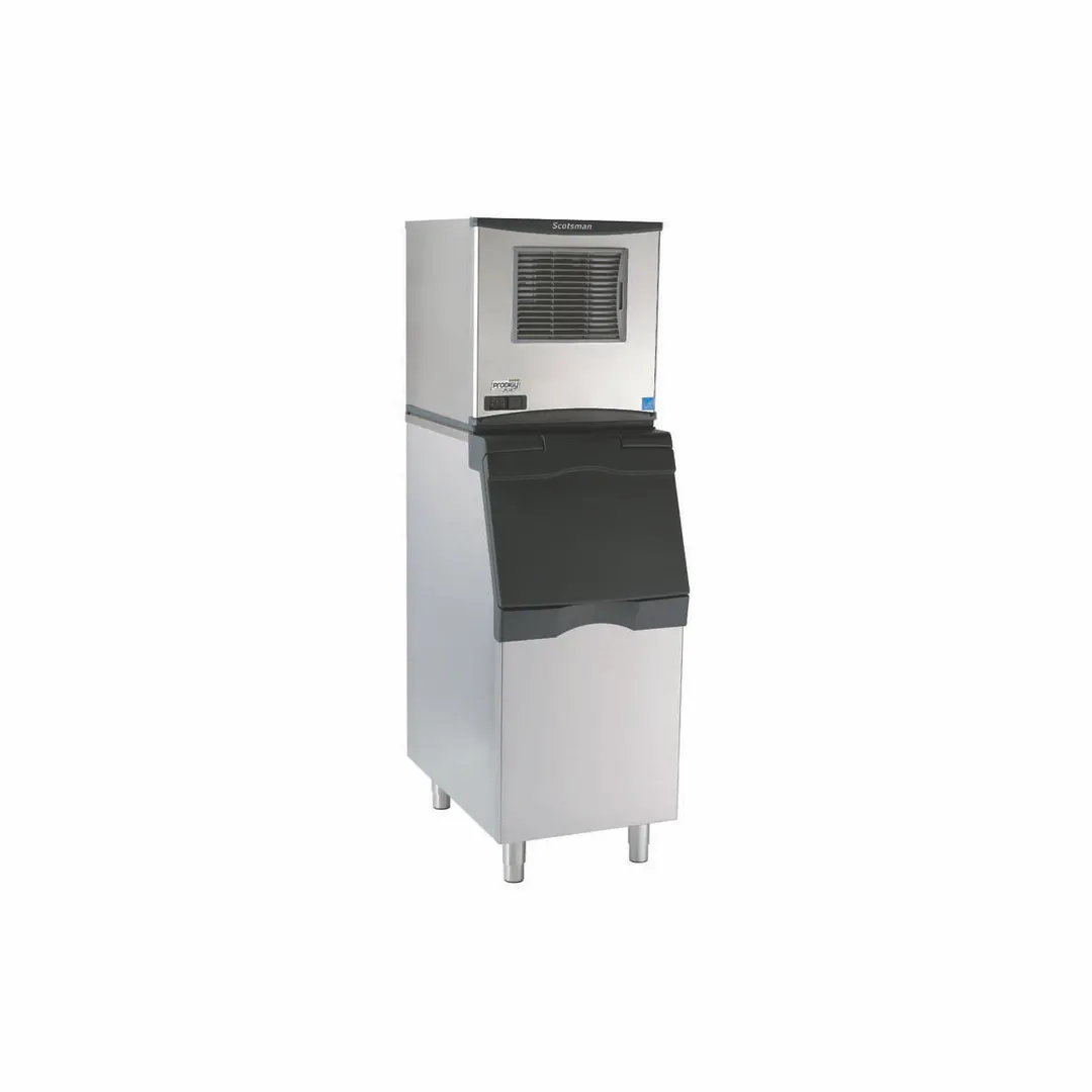 Scotsman FS0822AX-1/B322S Air Cooled Flake 800 lb Ice Machine with Bin, 370 lb Storage