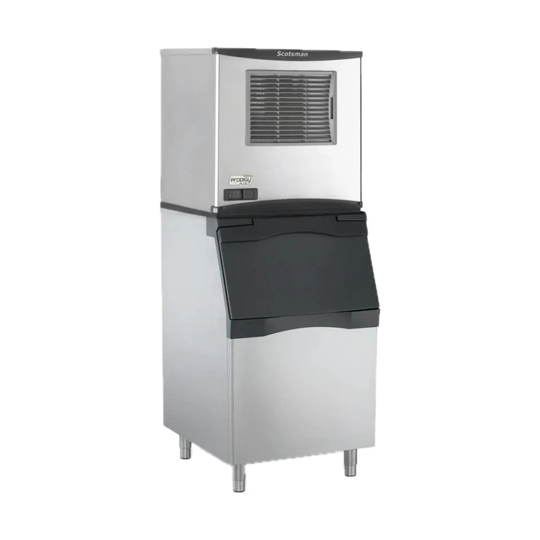 Scotsman FS0822AX-1/B530S/KBT27 Air Cooled Flake 800 lb Ice Machine with Bin, 536 lb Stainless