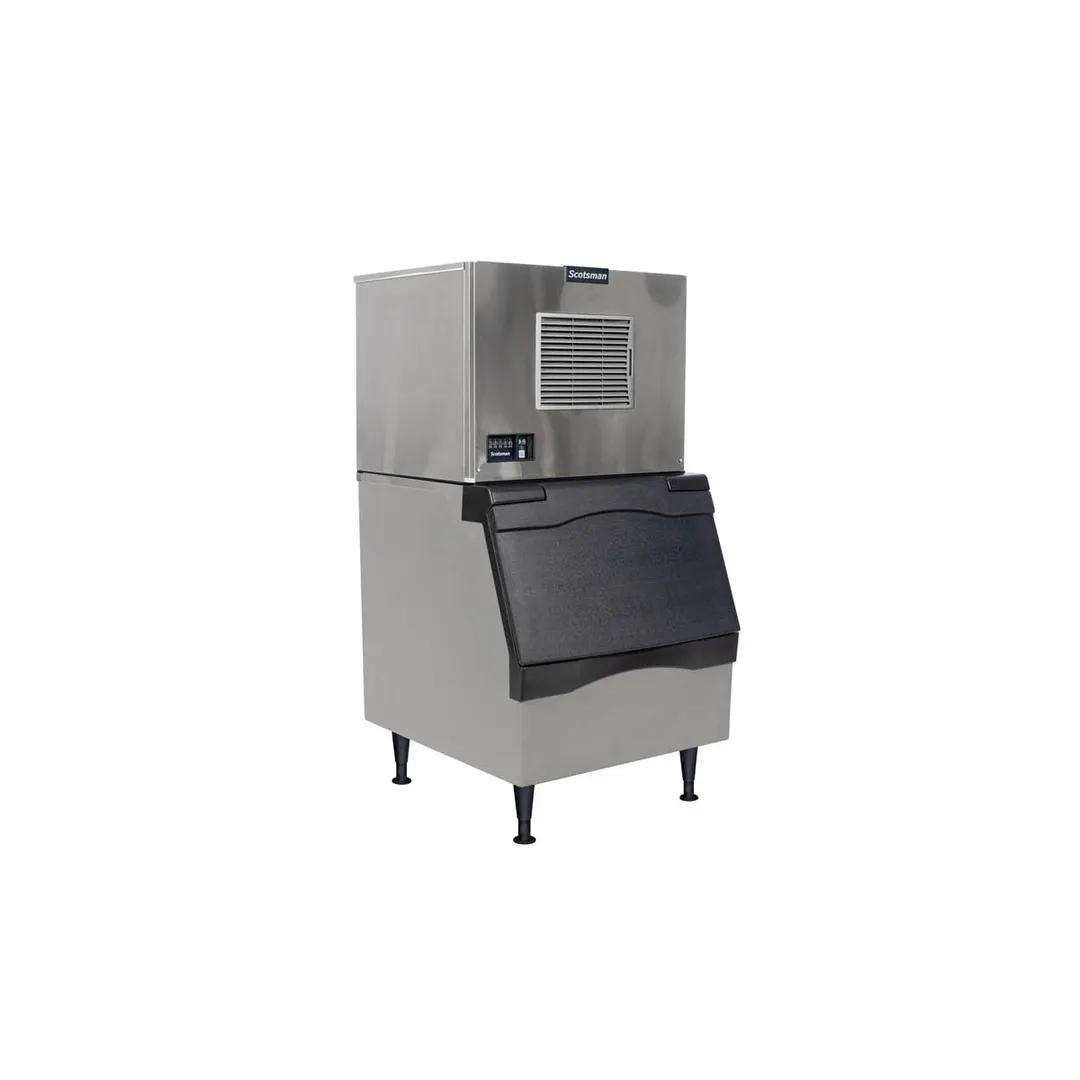 Scotsman MC0330MAX-1/B330P Air Cooled Full Cube 400 lb Ice Machine with Bin, 344 lb Storage