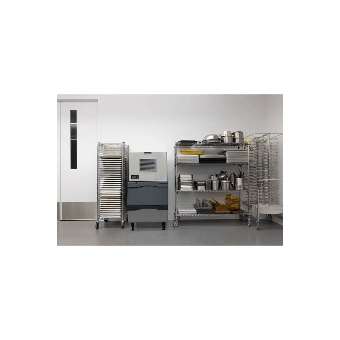 Scotsman MC0330MAX-1/B330P Air Cooled Full Cube 400 lb Ice Machine with Bin, 344 lb Storage