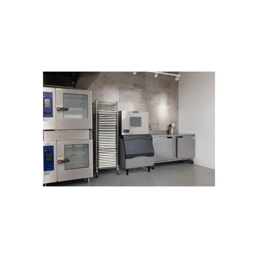 Scotsman MC0330MAX-1/B330P Air Cooled Full Cube 400 lb Ice Machine with Bin, 344 lb Storage
