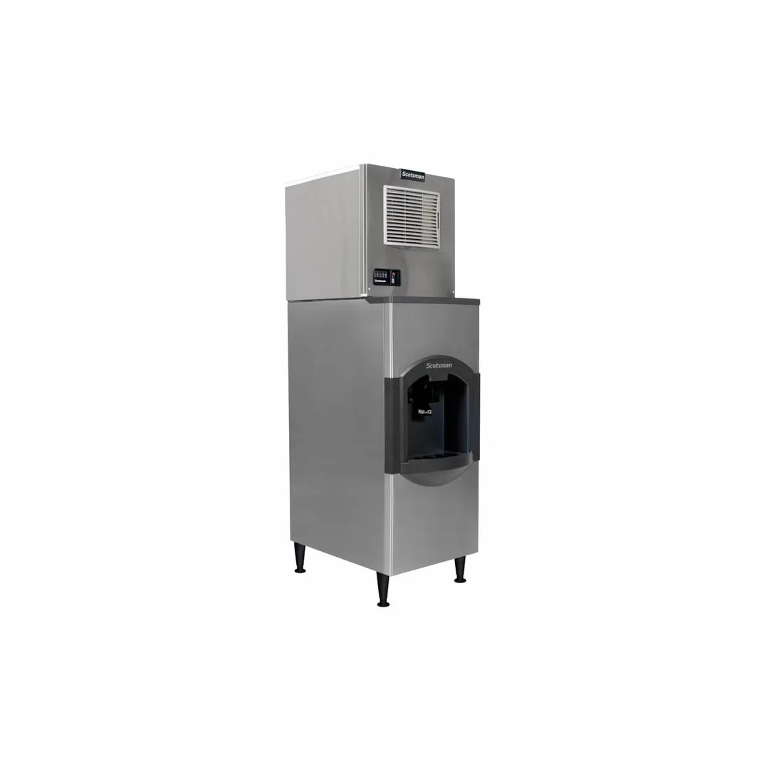 Scotsman MC0522SAX-1/HD22B-1 Half Cube 475 lb Ice Machine with Ice Dispenser, 120 lb Bin