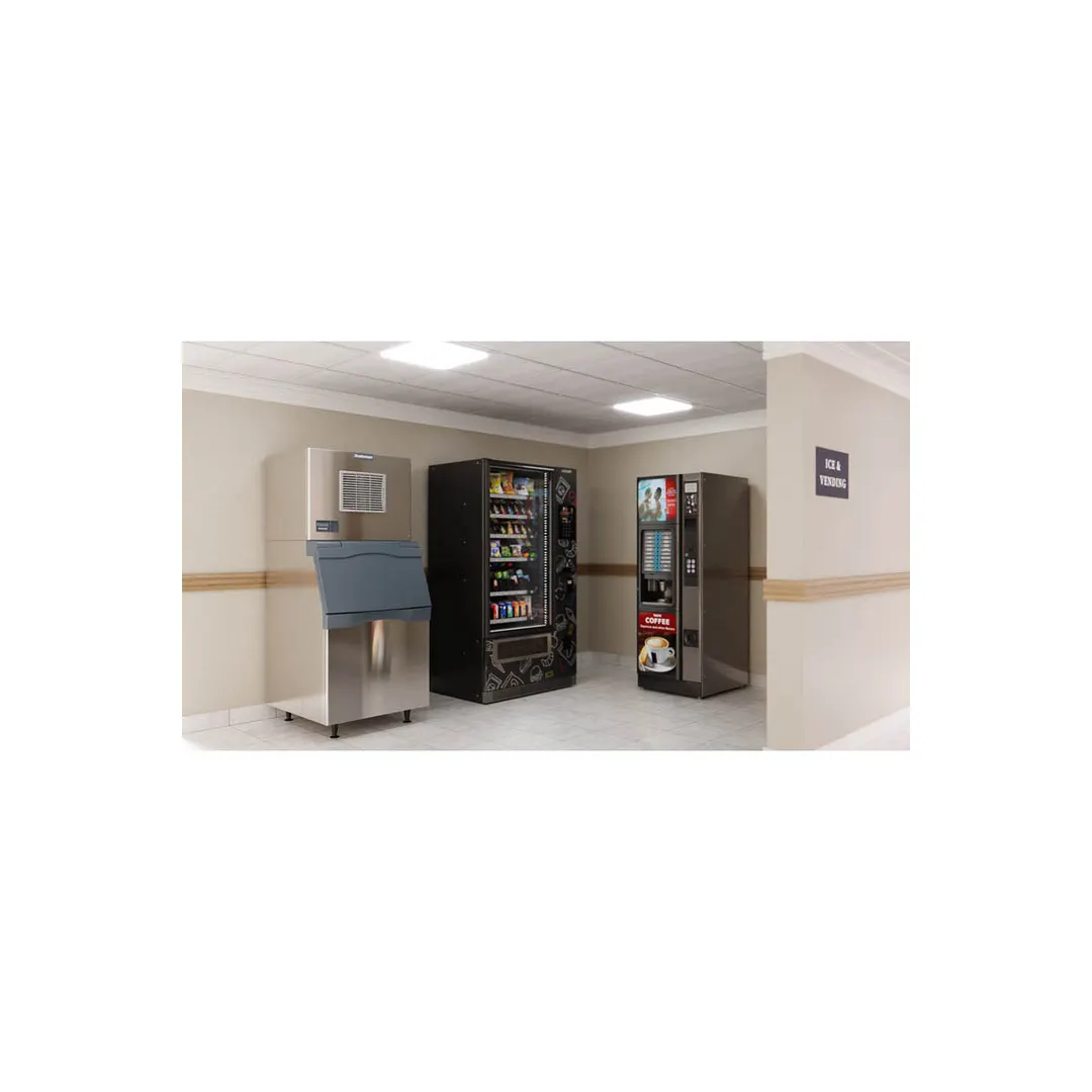 Scotsman MC0630SA-32/B530S Air Cooled Half Cube 640 lb Ice Machine with Bin, 536 lb Stainless