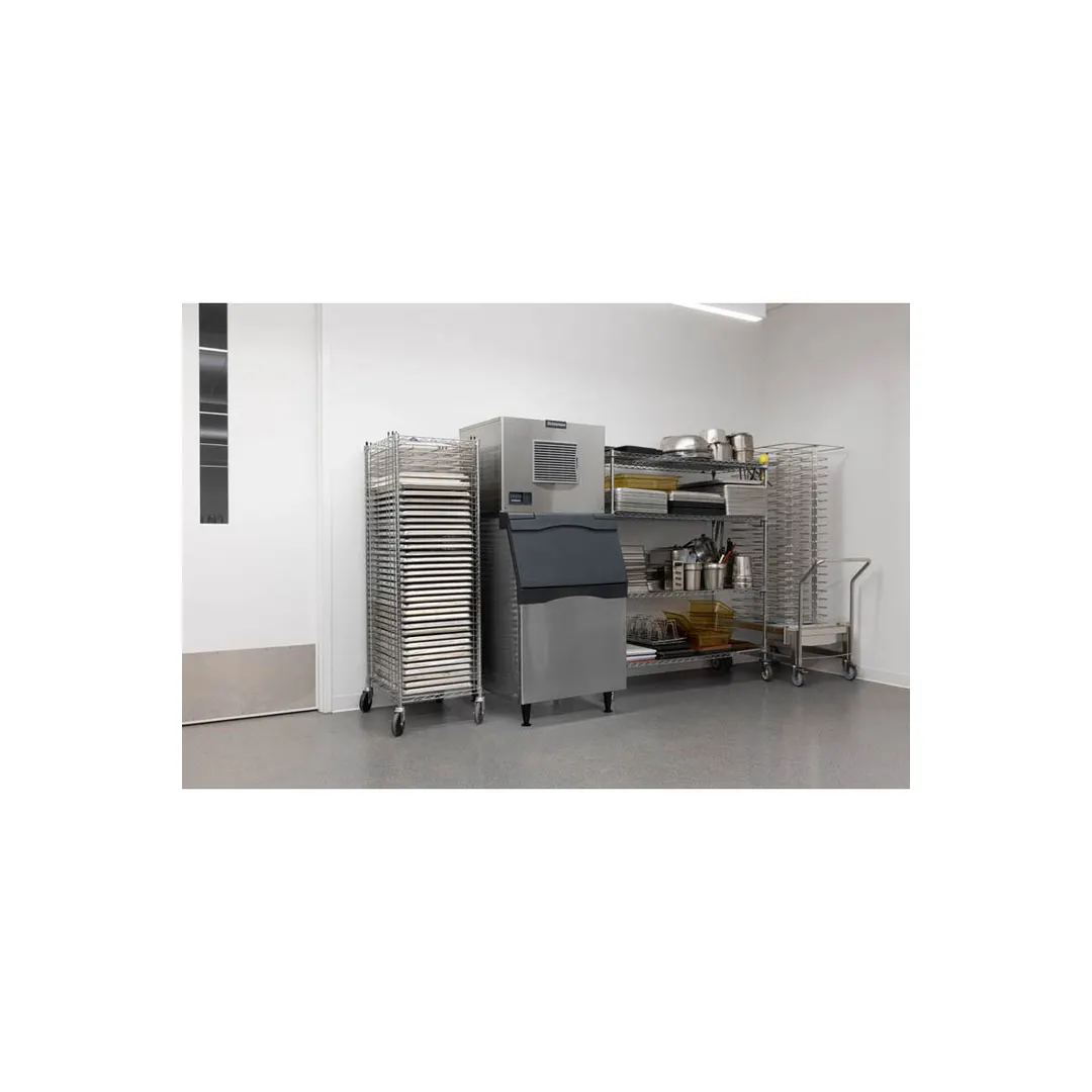 Scotsman MC0630SA-32/B530S Air Cooled Half Cube 640 lb Ice Machine with Bin, 536 lb Stainless