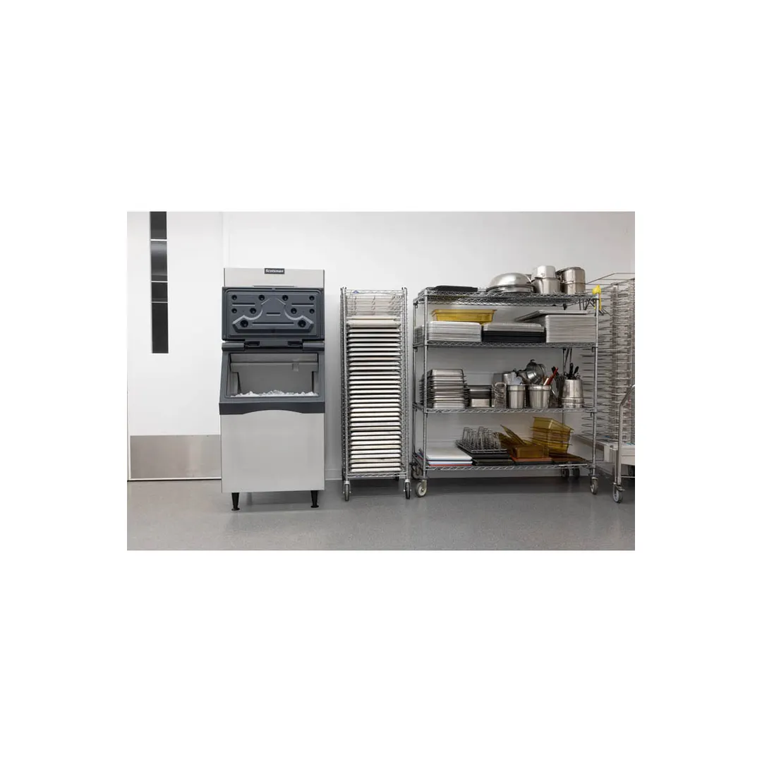 Scotsman MC0630SA-32/B530S Air Cooled Half Cube 640 lb Ice Machine with Bin, 536 lb Stainless