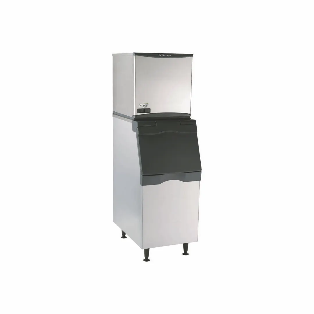 Scotsman NS0422WX-1/B322S Water Cooled Nugget 455 lb Ice Machine with Bin, 370 lb Storage