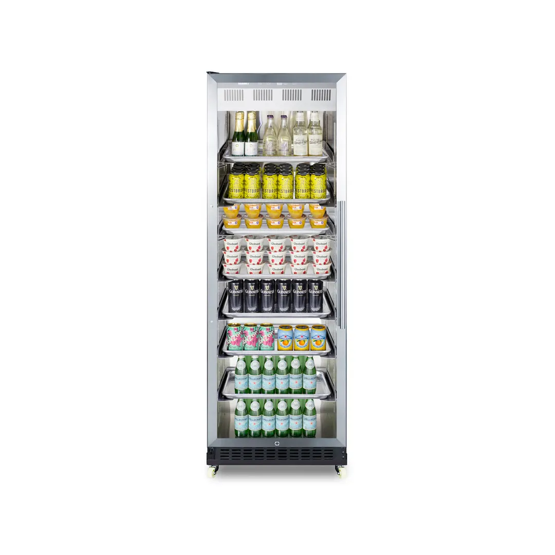 Summit SCR1401LHRICSS Beverage Center w/ Left Hinged Glass Door, Stainless Steel, 12.6 cu.ft