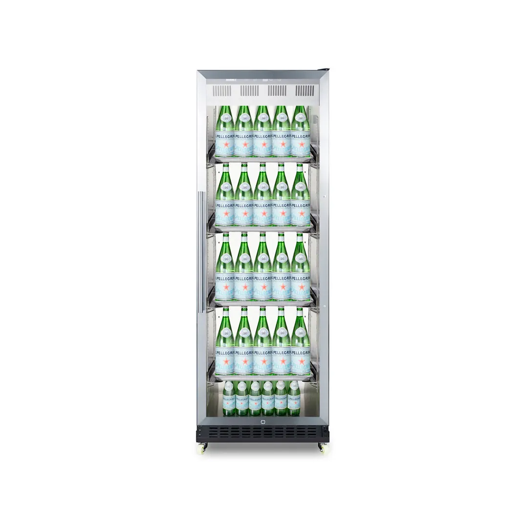 Summit SCR1401RICSS Beverage Center w/ Right Hinged Glass Door, Stainless Steel, 12.6 cu.ft