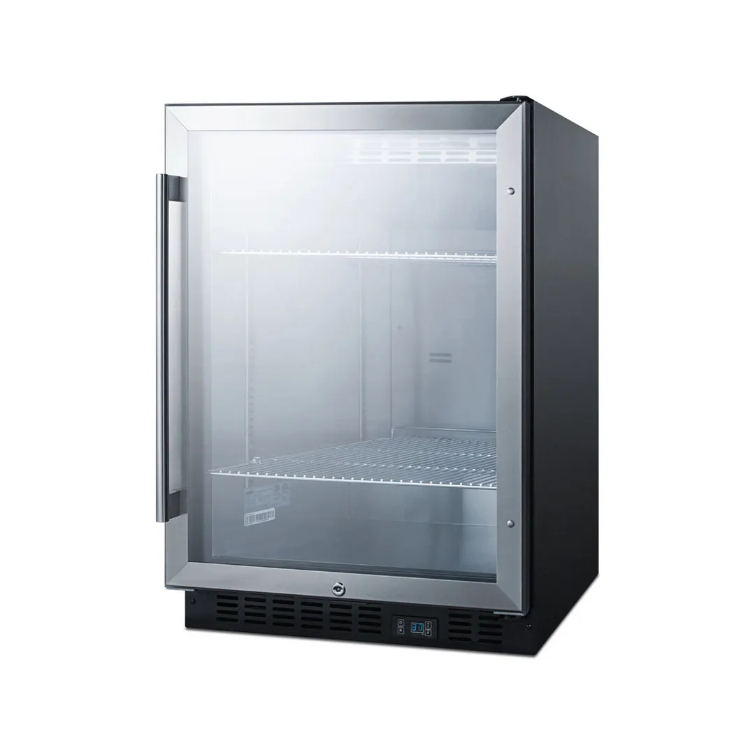 Summit SCR610BL Countertop Beverage Merchandiser Refrigerator in Black, 5.0 cu. ft.