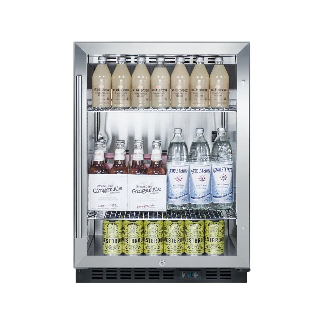 Summit SCR610BL Countertop Beverage Merchandiser Refrigerator in Black, 5.0 cu. ft.