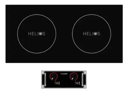 CookTek HRD-9500-SS35-1 Induction Cooktop, Side To Side Drop-In, Double Hob