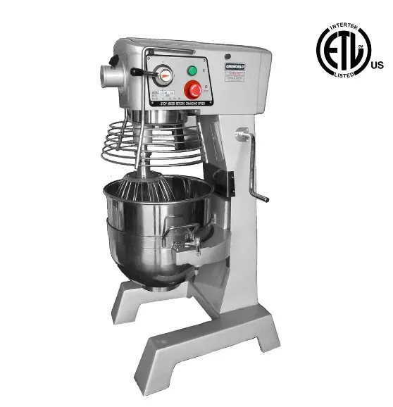 Uniworld UPM-30ET Countertop 30 qt Commercial Planetary Mixer, 3-Speed