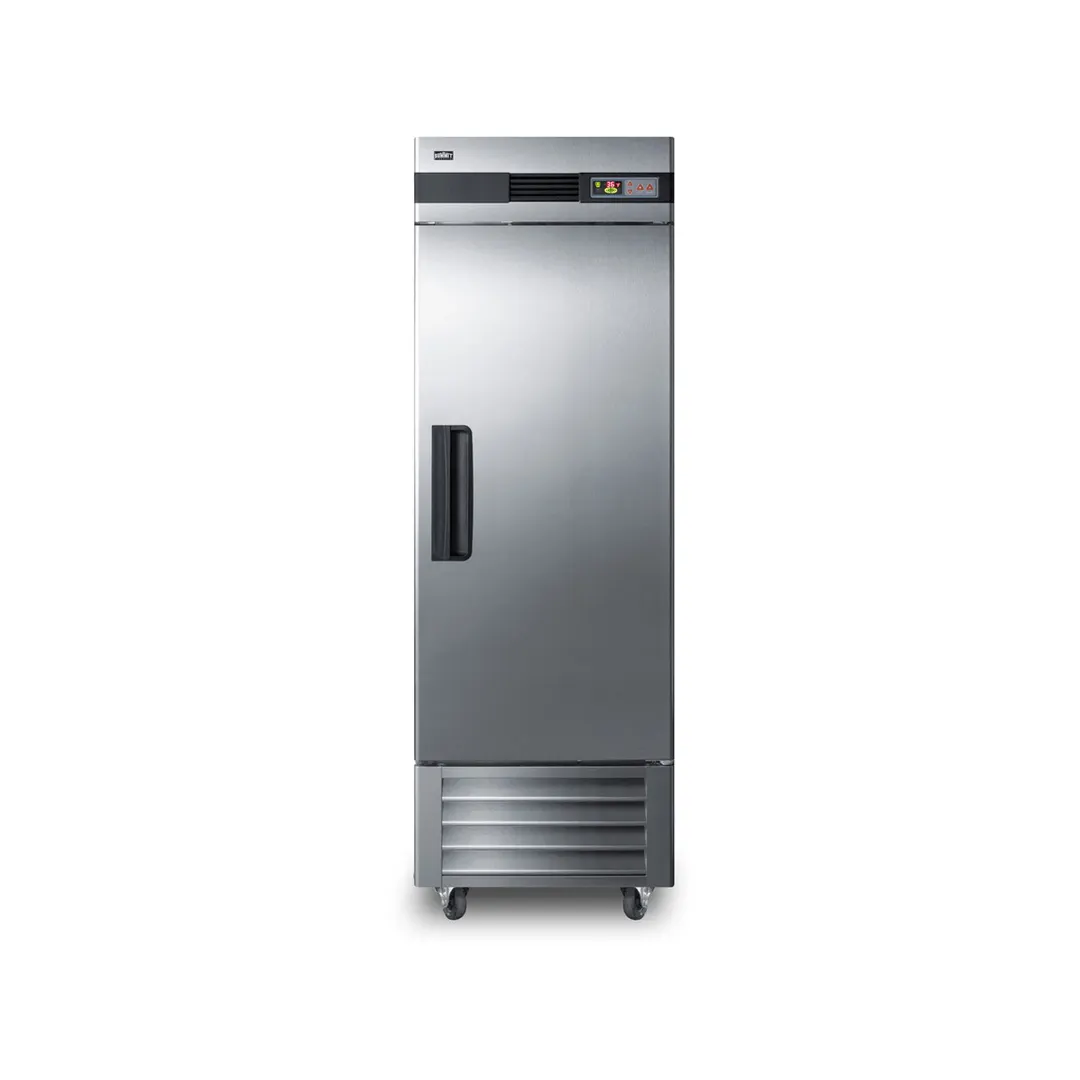 Summit SCRR232 28" 1-Section Reach-In Refrigerator w/ Right Hinged Solid Door, Bottom Mount, Stainless Steel, 23 cu. ft.