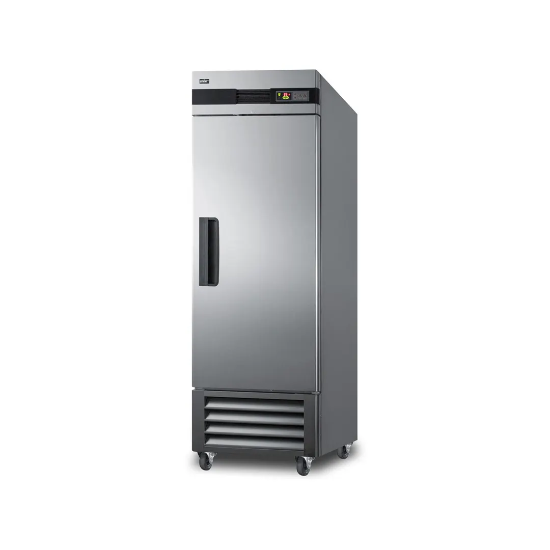 Summit SCRR232 28" 1-Section Reach-In Refrigerator w/ Right Hinged Solid Door, Bottom Mount, Stainless Steel, 23 cu. ft.