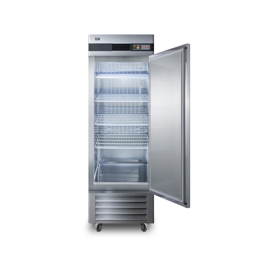 Summit SCRR232 28" 1-Section Reach-In Refrigerator w/ Right Hinged Solid Door, Bottom Mount, Stainless Steel, 23 cu. ft.